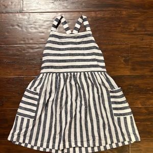 Carters White and Denim Blue Tank Dress